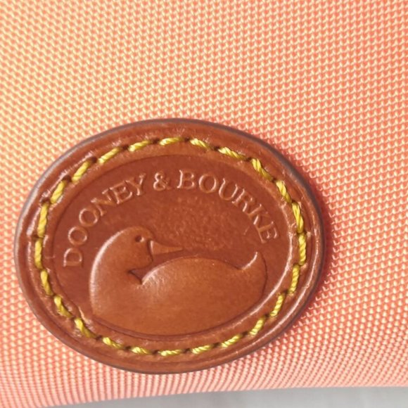 Dooney & Bourke Nylon Double Zip Crossbody Bag Coral Small Size - Picture 7 of 9